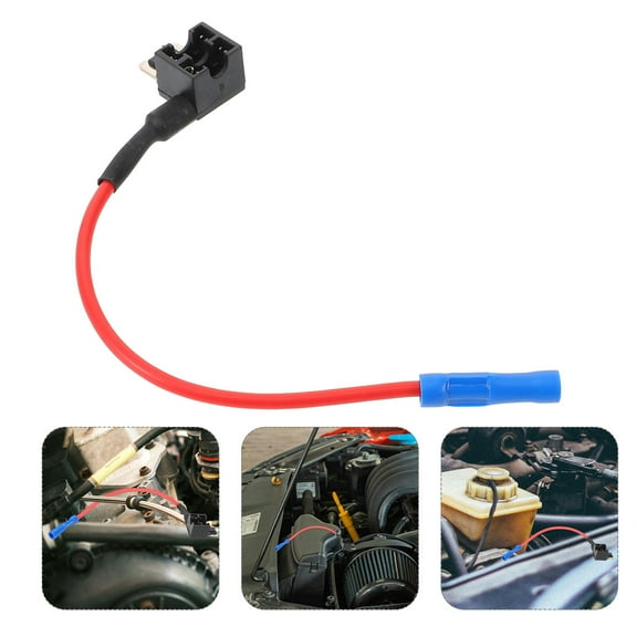 NICEXMAS Car Fuse Holder Inline 32V Red with Versatile Design and Durable Rubber Material