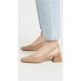 thumbnail image 2 of Sam Edelman Toren Maple Nude Leather Squared Toe Slip On Slingback Dress Pumps (MAPLE, 6), 2 of 5