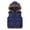 Blue, variant on Toddler Boys Fleece Puffer Vest Baby Girls Sleeveless Quilted Jackets Winter Warm Zip Down 𝐇ooded Gilet Waistcoat