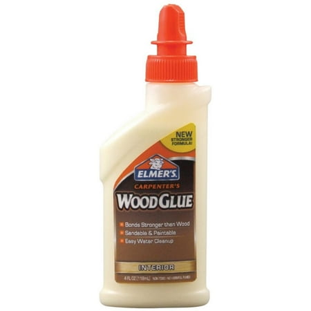 Elmer's Carpenter's Wood Glue, Interior Use 4 oz (Pack of