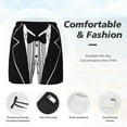 thumbnail image 4 of Mens Tuxedo Swim Trunks with Compression Liner 2 in 1 Quick Dry Beach Shorts, 4 of 7