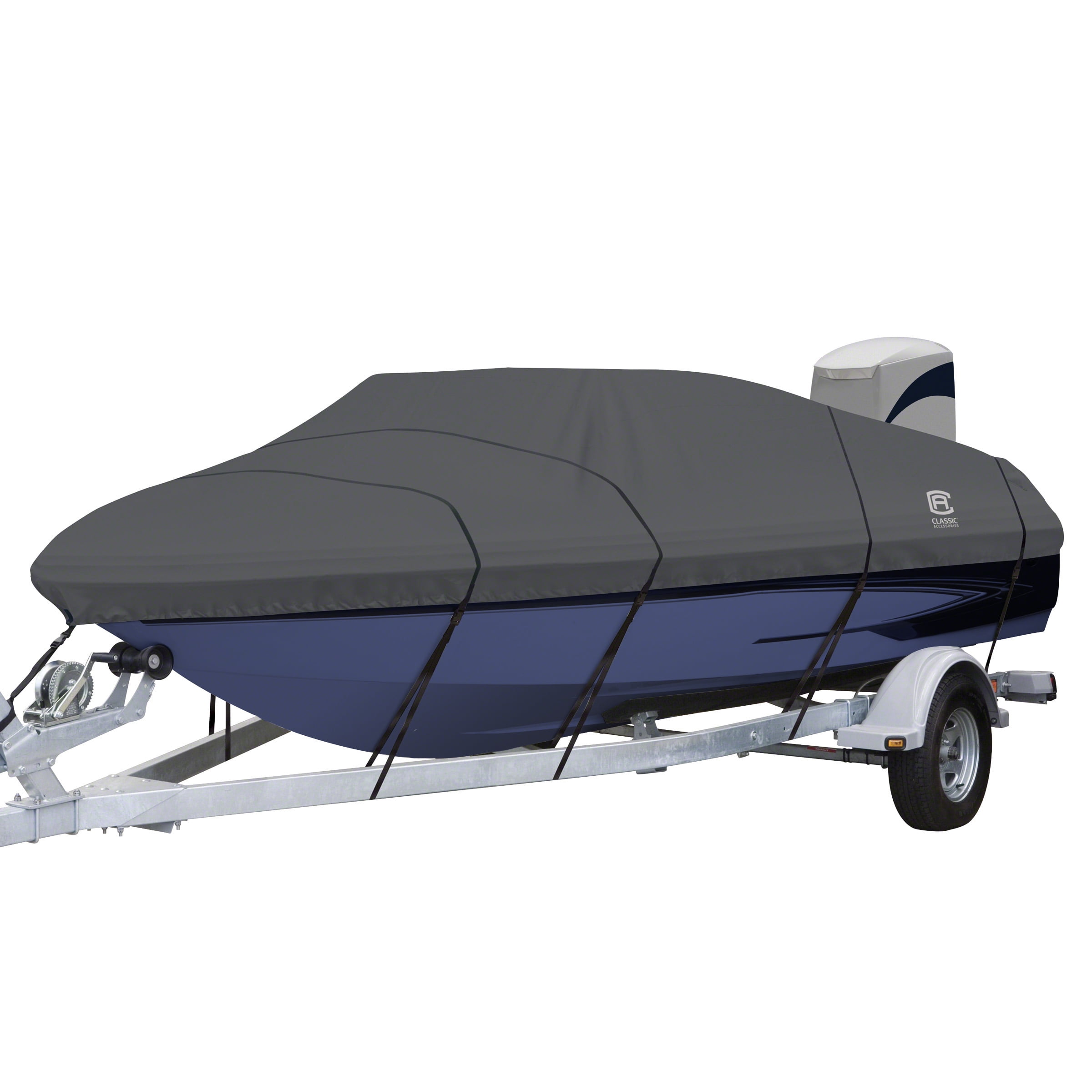Classic Accessories StormPro HeavyDuty VHull Inboard/Outboard Boat Cover, Fits boats 20 ft 6