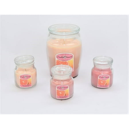 Radiant Treasures Pink Grapefruit Scented Jar Candle (Best Candle Scents For Romance)