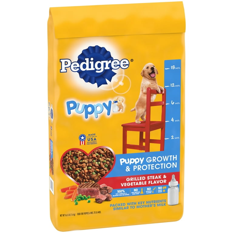 Pedigree Puppy Growth & Protection Dry Dog Food Grilled Steak