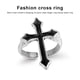 thumbnail image 3 of Jumpingount Anillo Religión Negro Durable Anillos de dedo Proceso de engrase Resistente Simple Joyería impermeable Hombres Festival de cumpleaños Accesorios de disfraces Jumpingount AP015342-01, 3 of 6