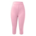 thumbnail image 6 of Capri Leggings for Women Spring Summer Elastic High Waist Slim Fit Lifting Workout Yoga Pants Capris, 6 of 7