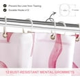 thumbnail image 6 of Pink Scalloped Shower Curtain with Bow Pattern for Bathroom Decor,Cute Ruffle Girly Shower Curtains,Coquettecute Chic Aesthetic Preppy Shower Curtain Set with Hooks 72x72 Inch, 6 of 7