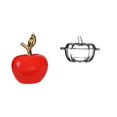 thumbnail image 1 of Estatua,Escultura de fruta artificial,estatua y artesanía,Plato de dulces,Plato de dulces de vidrio con tapa Tarro de dulces decorativo,Para el buffet de dulces,la mesa de fiesta del, 1 of 8