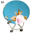 thumbnail image 6 of Round Floral Printed Elastic Spandex Seat Cover Decor for 30-45cm Chair Stool, 6 of 7