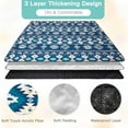 thumbnail image 3 of Extra Large Picnic Blanket(80 "x 80"), 3-Layer Thickening Waterproof Camping Blanket, Sandproof Picnic Blanket for Beach, Machine Washable, Wear-Resistant, Soft and Comfortable(Boho Blue), 3 of 6