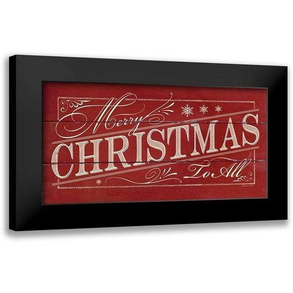 Marrott, Stephanie 14x9 Black Modern Framed Museum Art Print Titled - Merry Christmas