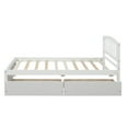 thumbnail image 5 of Tcbosik Twin Platform Bed Storage Bed Wood Bed Frame with Two Drawers and Headboard, White, 5 of 9