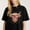 Black-4, variant on Women's American Eagle & Flag T-Shirt Short Sleeve Graphic S-4XL