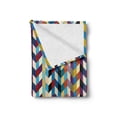 thumbnail image 2 of Abstract Soft Flannel Fleece Throw Blanket, Continuous Pattern of Braided Look Motifs in Different Tones Surreal Print, Cozy Plush for Indoor and Outdoor Use, 50" x 70", Multicolor, by Ambesonne, 2 of 5