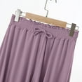 thumbnail image 5 of Qtocio Ensemble de Pyjama Court pour Femmes, Haut à Manches Courtes en Tricot Doux Uni Ample à Col Ras du Cou et Short, Tenue de Nuit Confortable pour Dames, 5 of 5