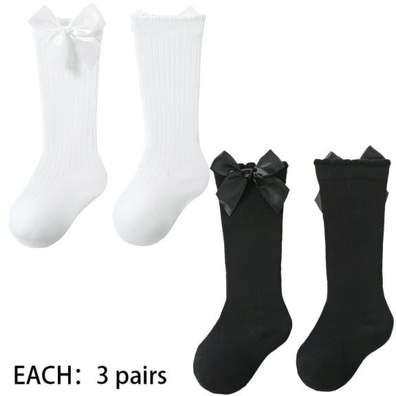 TELOLY 6Pairs Girls Socks,Custom-Seam Portrait Girls Socks 4-6 Years,No-Chafe Sock Tongue Kids Crazy Socks Girls,Style1