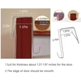 thumbnail image 3 of Bolsa para la colada con puerta ajustable de acero inoxidable, 2 ganchos de succión, la mejor opción para guardar ropa sucia y ahorrar espacio, gris JM bolsa de almacenamiento, 3 of 5