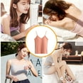 thumbnail image 2 of Qarigey Chaleco Camiseta sin mangas Correa ajustable Camisones amigables con la piel Flaco Sexy Push-Up Ropa Tops Buena elasticidad Blanco S Prendas para la parte del cuerpo Rosado SG Qarigey  AP011309-16B, 2 of 6