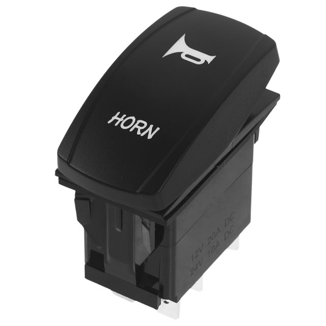 Nestingho Interruptor Para Bocina En Plástico Negro Con Rocker Para Montaje En Panel
