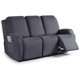 thumbnail image 1 of Nvzi Funda de sofá elástica de jacquard, funda de sillón reclinable para sala de estar, fácil de instalar, lavable, protector de sofá de 3 plazas (gris oscuro), 1 of 4