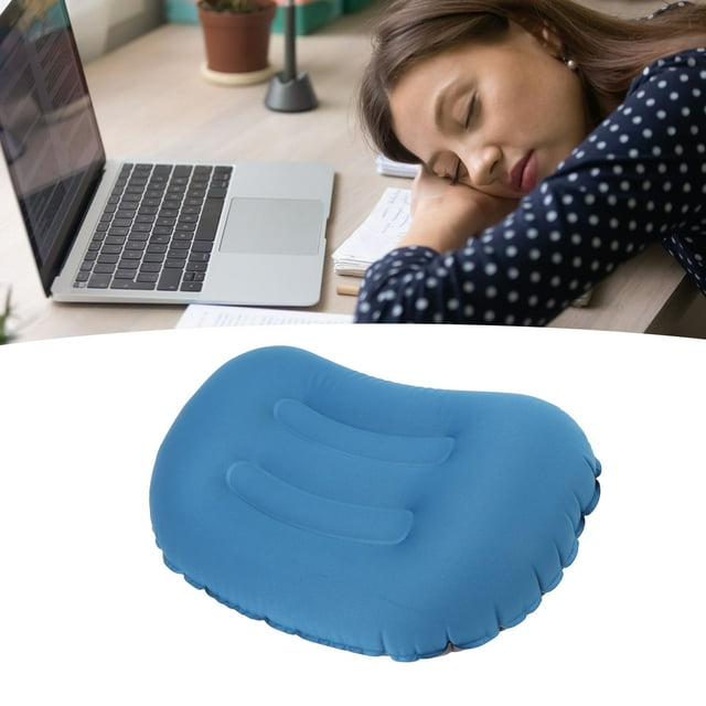 Almohada De Apoyo Lumbar Inflable De Viaje, Almohada Plegable Portátil Para Exteriores Para Aviones, Trenes Y Oficinas