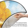 thumbnail image 3 of Coolnut Autumn Tree Coins Bird Christmas Tree Mats Waterproof Tree Skirt, Fall Red Yellow Xmas Tree Stand Tray Mat Floor Protector Pad for Holiday Party Decoration, 28.3", 3 of 6