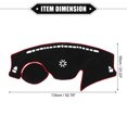 thumbnail image 6 of Unique Bargains 1PC Car Dashboard Cover Compatible for Hyundai Veloster 2012-2017 Protective Polyester Black Red, 6 of 7