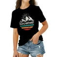 thumbnail image 3 of XCHQRTI Pacific Northwest Graphic Tees Hiking Shirts Women Mountain Tshirts Short Sleeve, 3 of 8