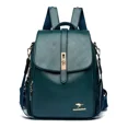 thumbnail image 3 of Mochila de gran capacidad para mujer, bolsos vintage de cuero suave de alta calidad, bolsos escolares para mujer, mochila de viaje, mochila para libros para mujer, 3 of 5