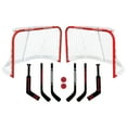 thumbnail image 1 of Warrior Hockey Pro-Style Mini Hockey Game 10 Piece Set - 2 31" Mini Hockey nets, 4 Mini Player Sticks, 2 Mini Goalie Sticks, 2 Balls, 1 of 7