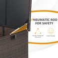 thumbnail image 2 of Fonirra Patio Rattan Wicker Storage Deck Box Container 50 Gallon, All-Weather  Storage Box with Protective Liner and Wheels, 2 of 8