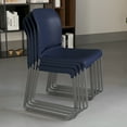 thumbnail image 5 of Flash Furniture Hercules Series Adult Full Back Contoured Stacking Waiting Room Chair, Navy, 5 of 15