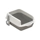 thumbnail image 5 of Bandeja de arena para gatos antisalpicaduras, para gatos, elevada, grande, resistente y semi Gris, 5 of 9
