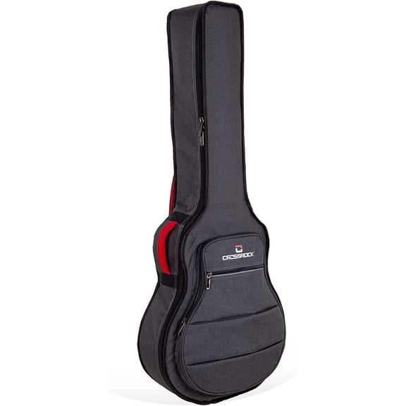 Crossrock 16 Inches Lower Bout Jazz Acoustic Series Guitars Gig Bag, 10mm Padded Gretsch Electromatic, Ibanez Hollow Body Electric Guitars Soft Bag