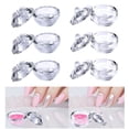 thumbnail image 1 of Mini cuenco de cristal para manicura y pedicura, con tapa, para líquidos acrílicos y polvos., 1 of 11