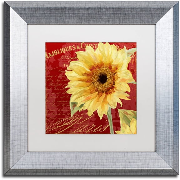 Trademark Fine Art "Ete III" Canvas Art by Color Bakery White Matte, Silver Frame