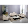 thumbnail image 3 of American Eagle Furniture Top Grain Leather Sofa in Light Tan Beige, 3 of 7