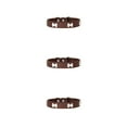 thumbnail image 1 of Justharion Stylish Collar For Dogs And Cats Durable Adjustable Buckles Comfortable Wear coffee 2.5*50cm 3Set, 1 of 6