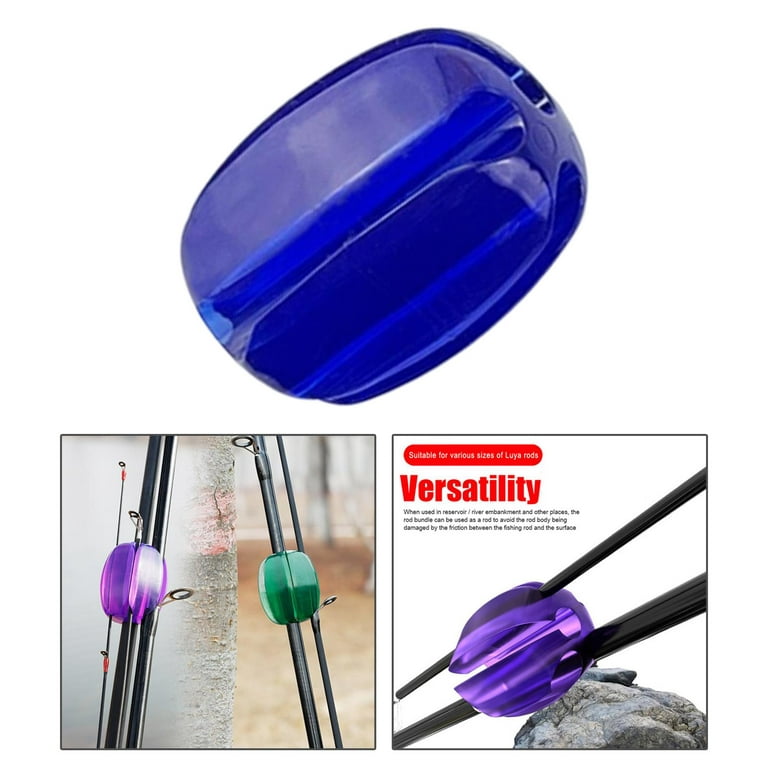 1pc Reusable Fishing Rod Holder - Plastic Egg-Shaped Tie Downs Clip - Fishing  Reel Accessories For Secure Storage