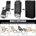 thumbnail image 6 of 2PCS Outdoor Folding Chair Cover Outdoor Chair Cover Dustproof Waterproof Oxford Cloth with Storage Bag for All Weather,27.95"x9.06"x43.31", 6 of 11