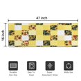 thumbnail image 5 of Yellow White Checker Sunflower Pattern Door Rugs,Washable Non Slip Door Mats Indoor,Decorative Door Mats,Entry Mat Indoor for Entrance,Bedroom,Kitchen,Bathroom,16"x47", 5 of 6