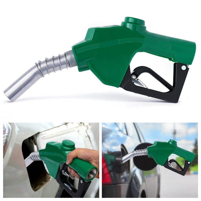 1 Inch Automatic Fuel Oil Pump Transfer Nozzle 7H Green Gas Refueling Tool