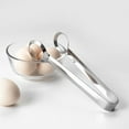 thumbnail image 4 of Gumesh 2 Pc Stainless Steel Egg Tongs, Spring-Loaded Boiled Egg Claw Lifter for Serving, Salad, Pickles & Olives, Non-Slip Grip for Kitchen, Catering & Restaurant, 4 of 9