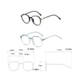 thumbnail image 3 of Minnieouse Gafas lisas, forma cuadrada, gafas de cristal para ordenador, gafas de montura grande para accesorios ópticos para fotos, Type3 NO3, 3 of 6