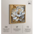 thumbnail image 2 of Blooming Elegance Canvas Print Gold Floral Wall Art by Art Remedy, Gold Frame, 16 x 20, 2 of 5