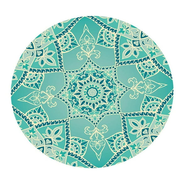 Water Non- Round Table Cover Elastic Edged Table Cloth - Multicolor, Style 1