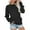 Black, variant on Wdfiry Long Sleeve Sweatshirt for Women with Front Pocket Crewneck Thin Sweatshirt Lightweight Casual Pullover Fall Winter Tops