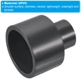 Uxcell Reducer Pipe Fitting Straight Socket Coupling Connector, Grey ...