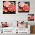 thumbnail image 4 of Designart "Fruit Pink Grapefruit painting" Food & Beverage Canvas Print, 4 of 5
