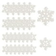 thumbnail image 1 of KAKOWELY 100 Pcs Mini Flocon de Neige en Résine Flocon de Neige Micro Paysage Décorations Flocon de Neige, 1.1"X1.1"X0.2", 1 of 4